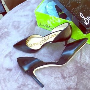 Black leather heels 9M Sam Edelman NWB TELSA